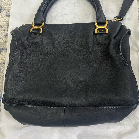 Chloe Marcie Large Double Carry Satchel Bag - Picture 6 of 10